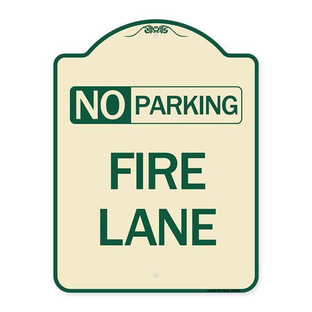 Signmission Delaware No Parking Fire Lane Heavy-Gauge Aluminum Architectural Sign, 24" x 18", TG-1824-24195 A-DES-TG-1824-24195